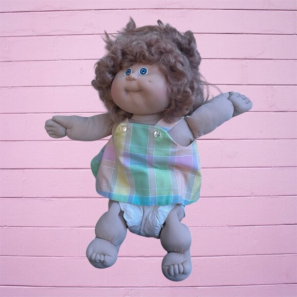 Vintage Cabbage Patch Kids Bundle Blonde Cornsilk Blue Eyes 1980s Dolls - Picture 6 of 9
